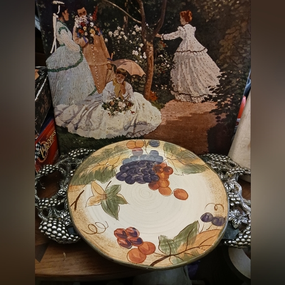 🍅🍇VTG Pamela Gladding 🍽 5 Plates 🥬🥦Tuscany Set. A NICE GIFT SET. 🎁 - Picture 7 of 11